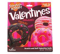 Playhouse Yummy Donut Scratch and Sniff 28 Card Super San Valentino Exchange Pack per bambini