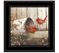 "Playing Around" 15x15 By John Rossini, Ready to Hang Framed Print, Black Frame