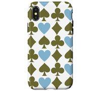 Playing Cards Suit Symbols Gambling Poker Casino Lucky Girl Custodia per iPhone X/XS