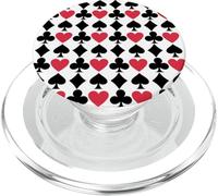 Playing Cards Suit Symbols Lucky Poker Casino Gambling PopSockets PopGrip per MagSafe