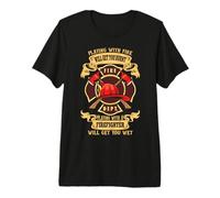 Playing with A Firefighter Fireman Firefighters Lovers Maglietta Premium