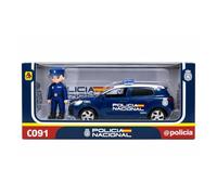 PLAYJOCS GT-8214 - Set polizia nazionale, veicolo in metallo e bambola in plastica, ideale per bambini e collezionisti