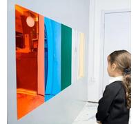 Playlearn 5 specchi sensoriali autoadesivi in acrilico per autismo e bisogni speciali, per bambini, in plastica, per aumentare l'apprendimento emotivo, specchi da parete per alleviare l'ansia