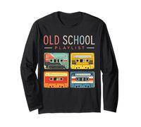 Playlist della vecchia scuola, grafica Sweet Retro Memories Maglia a Manica