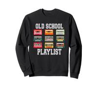Playlist della vecchia scuola Nostalgia Vibes Cassette Felpa