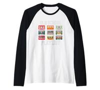 Playlist della vecchia scuola Nostalgia Vibes Cassette Maglia con Maniche Raglan