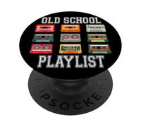 Playlist della vecchia scuola Nostalgia Vibes Cassette PopSockets PopGrip Adesivo