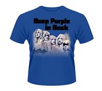 Playlogic International(World) Deep Purple In Rock, T-Shirt Uomo, Blue, L