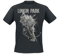 Playlogic International(World) Linkin Park Bow Maglietta, Nero (Black), S Uomo
