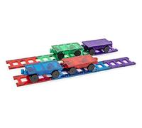 Playmags 20 Pezzi Trenino: Ora con Forti magneti, Robusto, Super Resistente con Vivid Clear Color Tiles