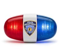 Playmags Luce Bici Polizia per Bambini con 4 Suoni Sirena e LED Rosso Blu Lampeg