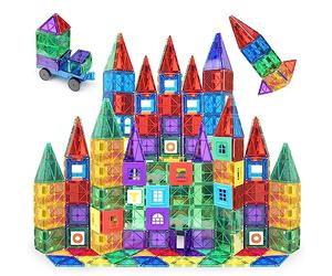 Playmags Set da 150 Pezzi di Tessere magnetiche per Costruzioni - mattoncini magnetici 3D, creativi, Giochi di Imitazione, 36 mesi -12 anni