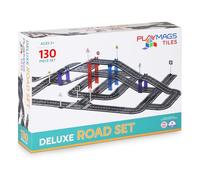 Playmags Set Di Mattonelle Magnetiche Per Bambini, 130 Blocchi Magnetici, Giocattoli Educativi STEM Creativi E Durevoli, Con Pista Curva E Dritta, Per Bambini Dai 3 Anni In Su