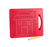 Playmags Tavoletta da Gioco Magna Fun Design & Draw Tablet da Viaggio con 380 Sfere magnetiche incorporate, Penna Stilo Abbinata e Impugnatura Facile da trasportare; per Bambini di età 3+