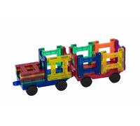 Playmags Trasparente Colore 2 Pezzi Auto Set - Compatibile Con Tutti Magnetico