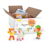 PlayMais Eduline Large Kit Costruzioni per Bambini da 3 Anni I 6.300 Pezzi I Giocattolo Naturale I stimola creatività e capacità motorie I Regalo per Ragazze e Ragazzi I Made in Germany