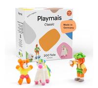 Playmais Basic 200, set da 200 pezzi, giocattolo naturale, con spugna, vegano, responsabile e sicuro per bambini e ambiente, a partire dai 3 anni in su