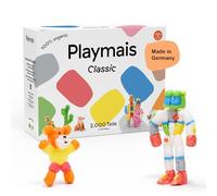 Playmais Classic 2000, set da 2000 pezzi, giocattolo naturale, con spugna, coltello fai da te, vegano, responsabile e sicuro per bambini e ambiente, a partire dai 3 anni in su