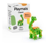 Playmais Classic Dino, set da 90 pezzi, giocattolo naturale, con spugna, vegano, responsabile e sicuro per bambini e ambiente, a partire dai 3 anni in su