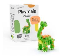 Playmais Classic Dino, set da 90 pezzi, giocattolo naturale, con spugna, vegano, responsabile e sicuro per bambini e ambiente, a partire dai 3 anni in su
