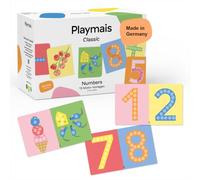 Playmais Classic Numbers | 800 pezzi | kit artigianale | giocattolo naturale | include spugna, coltello artigianale, 13 modelli di design | vegano, responsabile e sicuro | da 4 anni