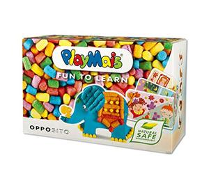 PlayMais Fun TO Learn Contrari Kit Creativo per Bambini da 3 Anni in su I Gioco di attività motoria con 550 Pezzi e 14 motiviI Promuove la creatività e l’abilità motoria I Giocattolo Naturale