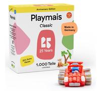 Playmais Anniversary Box 2025 | 1000 pezzi | kit artigianale | giocattolo naturale | include spugna, coltello artigianale | vegano, responsabile e sicuro per i bambini e l'ambiente | da 3 anni