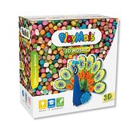 PlayMais 3D Mosaic Peacock Creative Set for Crafts for Children from 3 Years O