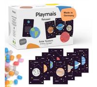 Playmais Sistema solare a mosaico, 5000 pezzi, set fai da te, vegano e sicuro per bambini dai 3 anni in su, spugne, 8 modelli di motivi Playmais
