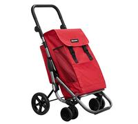 Playmarket Go Plus Carrello della Spesa Pieghevole di Grande capacità, 4 Ruote (Chilli)