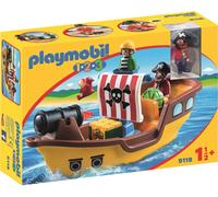 Playmobil 09118 1-2-3 Piraten-Schiff Barca Giocattolo Acqua Bambino Set Giochi
