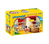 PLAYMOBIL 1.2.3. 70180 Maneggio Portatile per Bambini dai 36 Mesi
