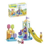 PLAYMOBIL 1.2.3 71326 Parco Giochi Avventura con Cabina Gelato per Far Scoprire ai Piccoli Le funzioni di Base, Giocattolo per Bambini dai 12 Mesi in su