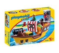 PLAYMOBIL 1.2.3 9118 Nave dei Pirati per Bambini dai 36 Mesi