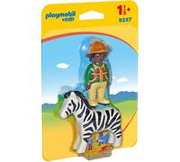 PLAYMOBIL 1.2.3 9257, Ranger con Zebra, dai 18 Mesi