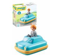 Playmobil 71323 1.2.3: Push & Go Car Interactive Toy Car with flywheel motor for