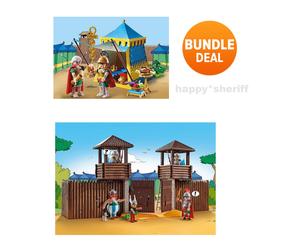 Playmobil 2 set Asterix 71015 tenda romana e 71542 campo romano nuovo ΝΟ ΒΟΧ