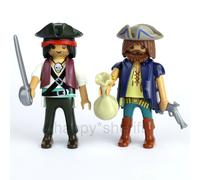 Playmobil 2x figure pirata con accessori lotto battaglia a buon mercato