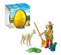 PLAYMOBIL 4944 - Alpaka con Guardiana, Giallo