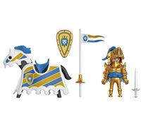 Playmobil 50 anni anniversario set 71604 cavaliere d'oro con cavallo nuovo se...