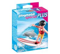 PLAYMOBIL 5372 - Surfista con Tavola da Surf, 3 Pezzi