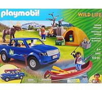 PLAYMOBIL Wild Life Tour Delle Inertito e Campeggio 5669 Con Pick-Up