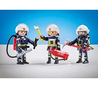 Playmobil - 6586 - 3 Vigili del fuoco Team B - Imballaggio in plastica, senza scatola