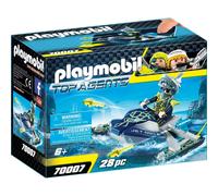 PLAYMOBIL Top Agents 70007, Moto d'Acqua Shark Team per Bambini dai 4 Anni