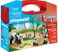Playmobil 70105 City Life Panda Caretaker Large Carry Case Set 21.0 x 5.5 x 16.3 cm, Multicolor
