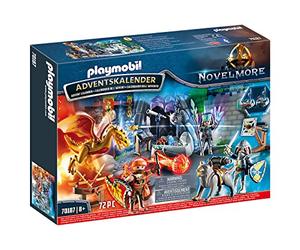 PLAYMOBIL 70187 - Calendario dell'Avvento "La battaglia dei Cavalieri", Dagli 8 anni
