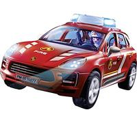 PLAYMOBIL 70277 Porsche Macan S dei Vigili del Fuoco, Macchine da Collezione per Bambini dai 4 Anni
