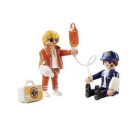 Playmobil 70823 Emergency Doctor/Policeman, Multicoloured, One Size