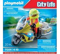 Playmobil - 71205 - Azione della città The Rescuers - Artista di emergenza con moto ed effetto leggero