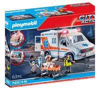 Playmobil City Action 71232 Ambulancia con Luz y Sonido Versión 2023